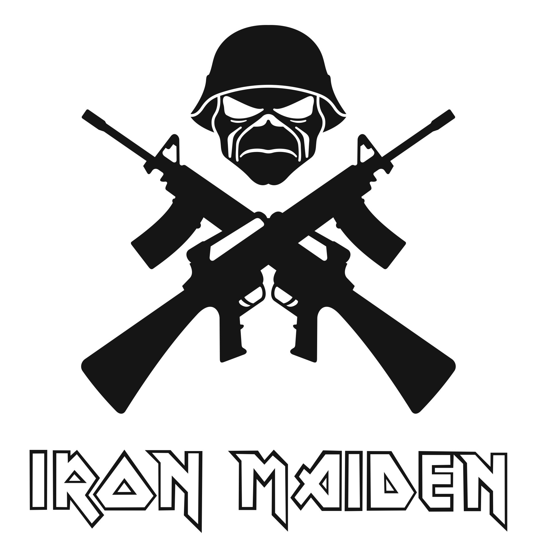 Samolepka na auto Iron Maiden Army