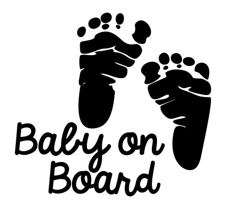 Dítě v autě - Samolepka Baby On Board 004