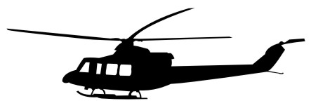 Samolepka na auto Helikoptéra 001