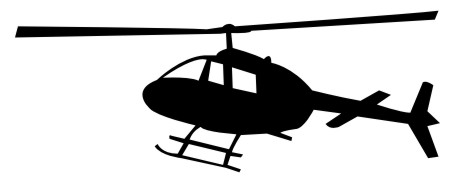 Samolepka na auto Helikoptéra 003